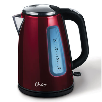 Oster® 1.7L Stainless Steel Kettle, Red